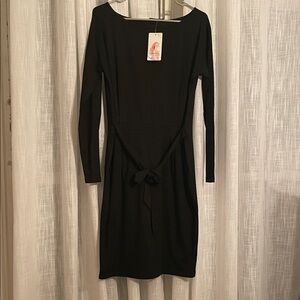 NWT PrettyGarden Chic Black Long Sleeve Dress